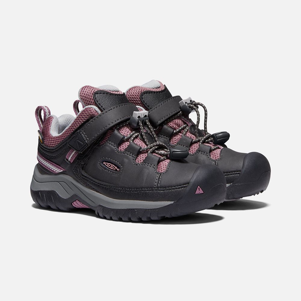 Keen Wandelschoenen Kinderen Zwart/Roze - Targhee Waterproof - 53682-NIDK